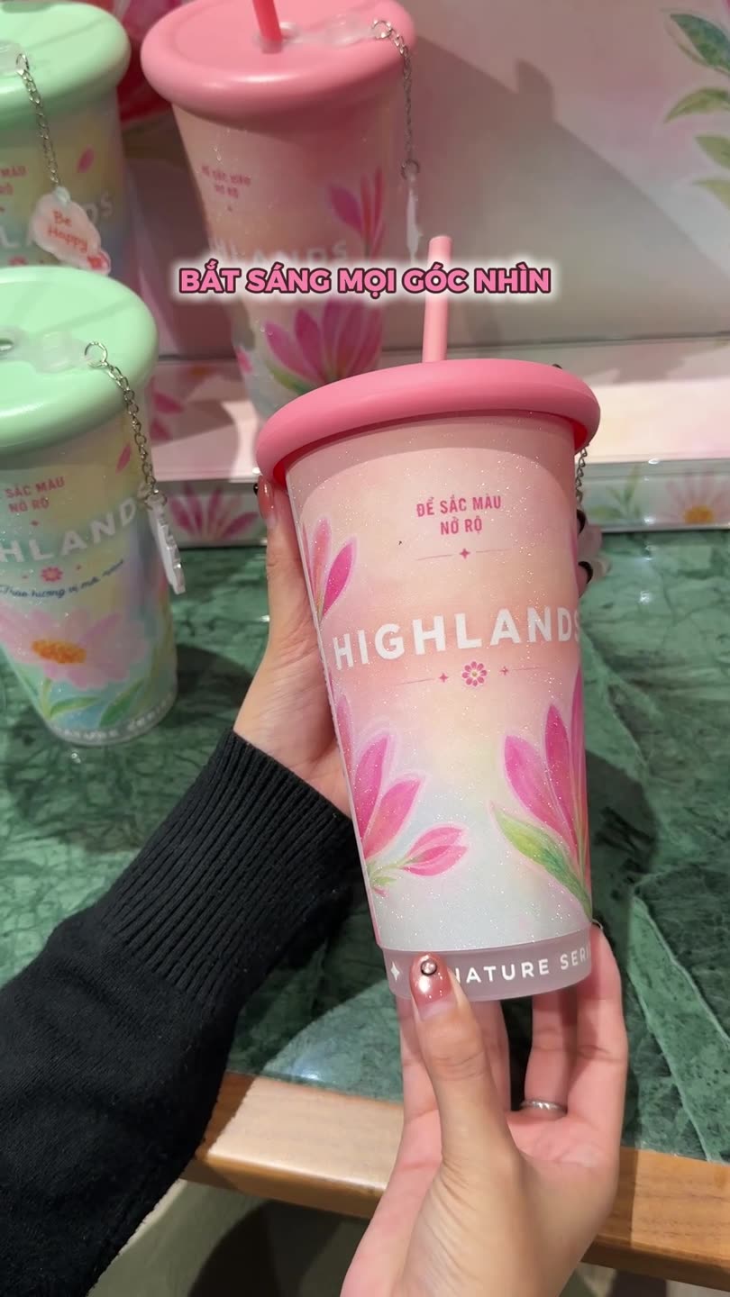 Ly kim tuyến Bling Bling bắt sáng, có charm treo