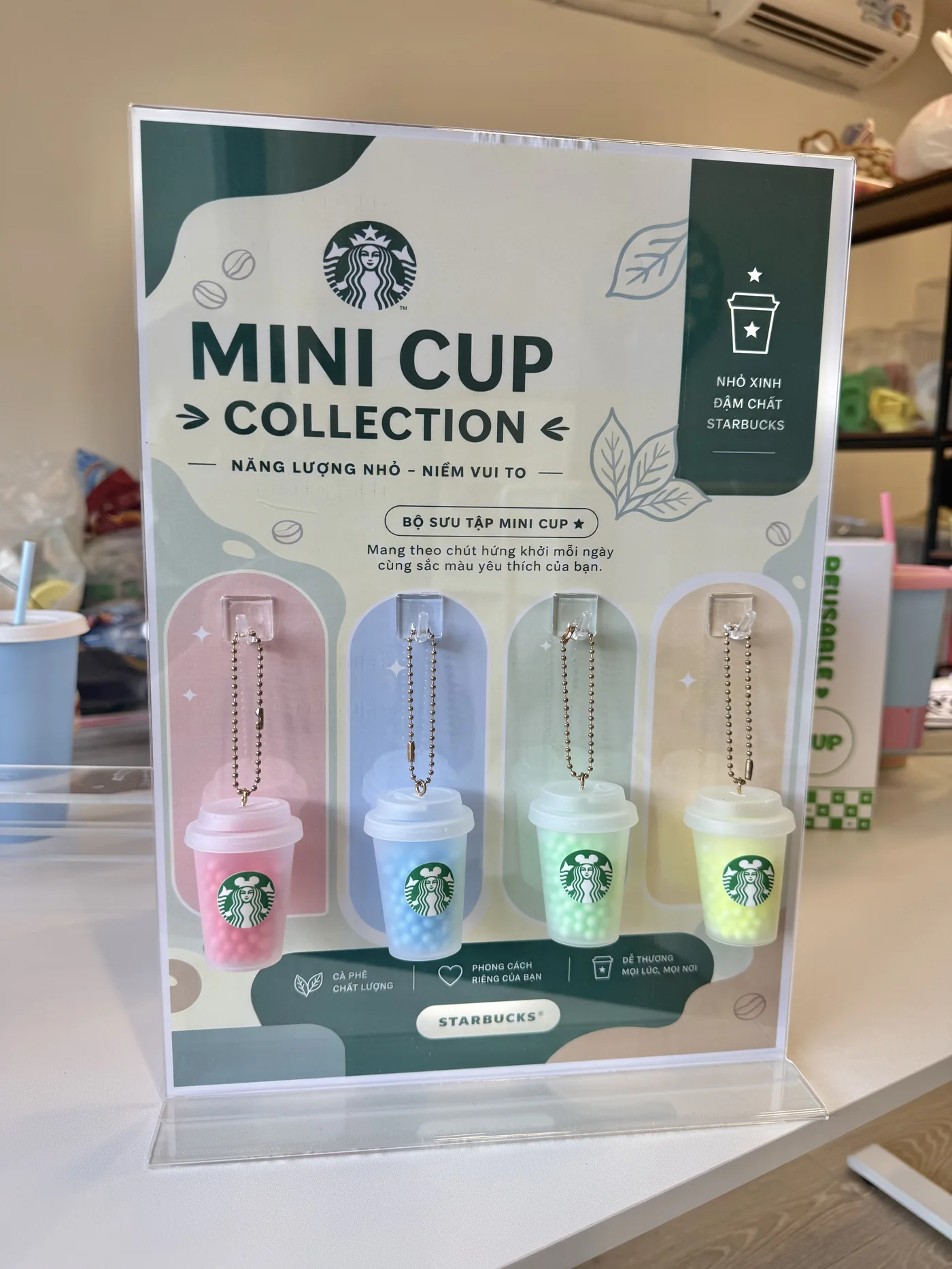 Móc khóa ly mini Meilia