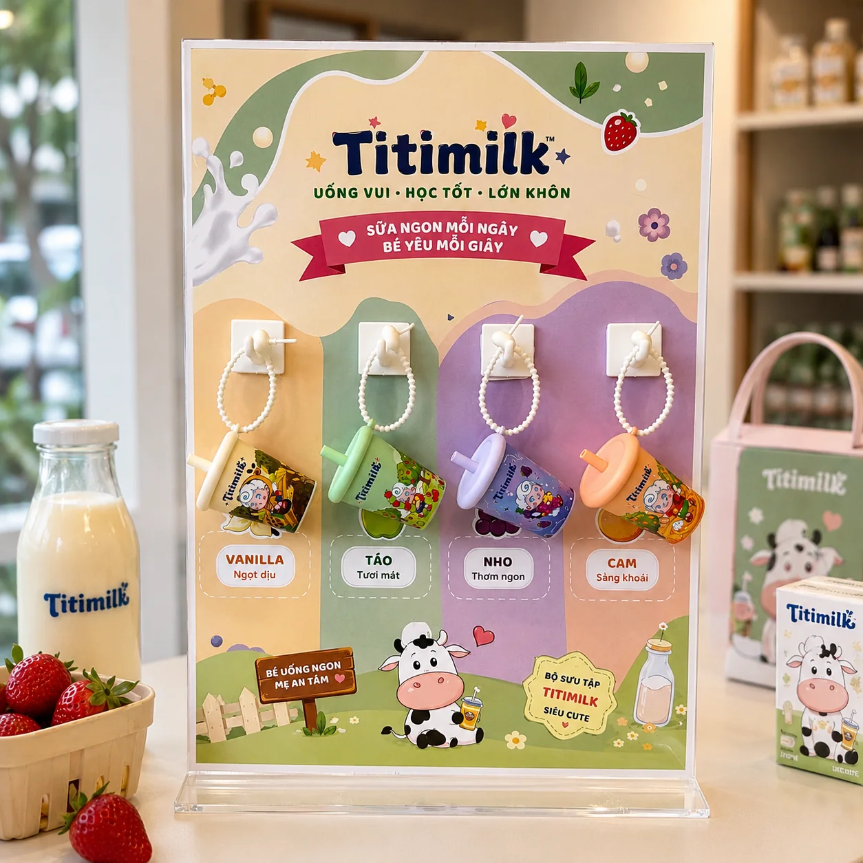 Móc khóa ly mini Meilia