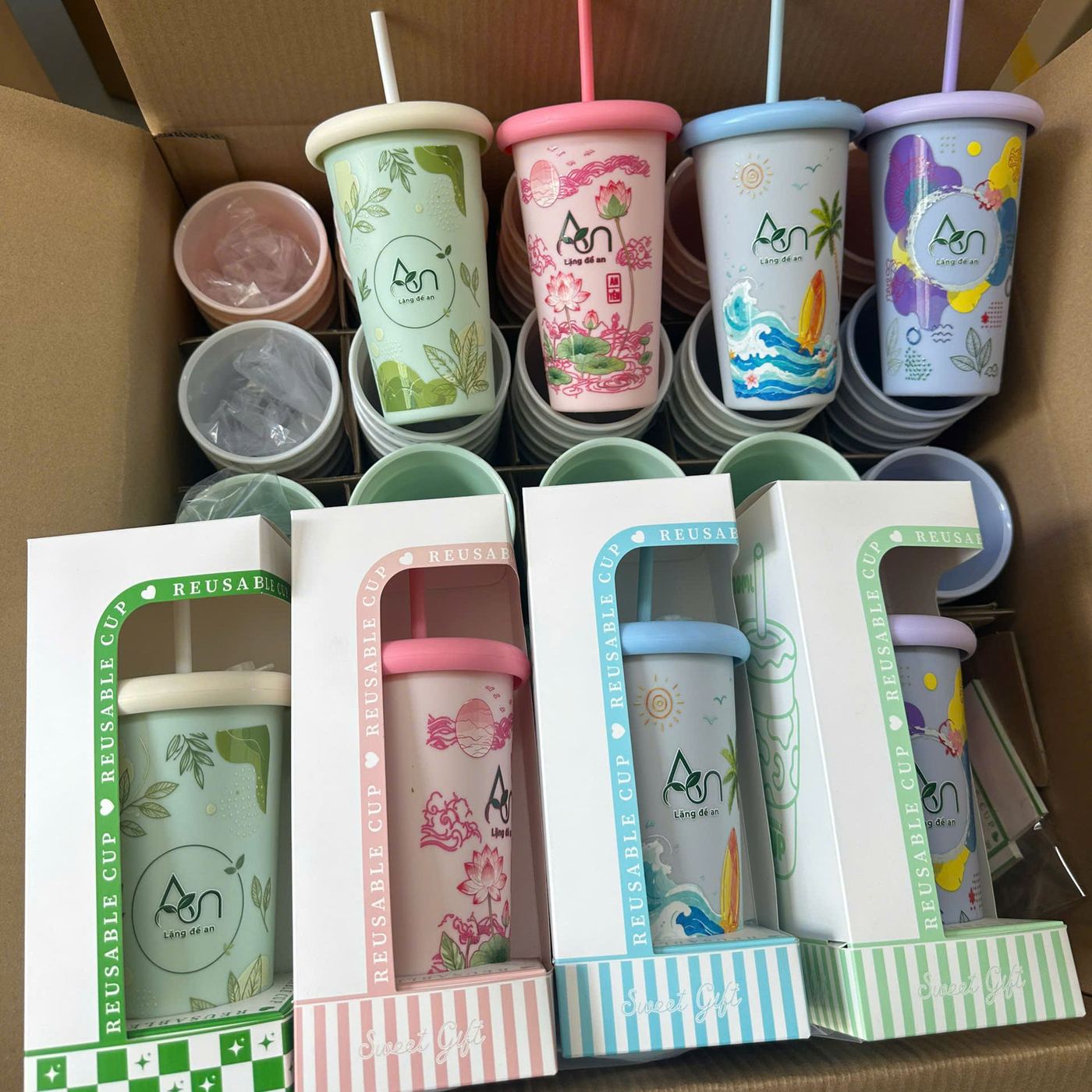 Ly đổi màu Meilia — hình thực tế