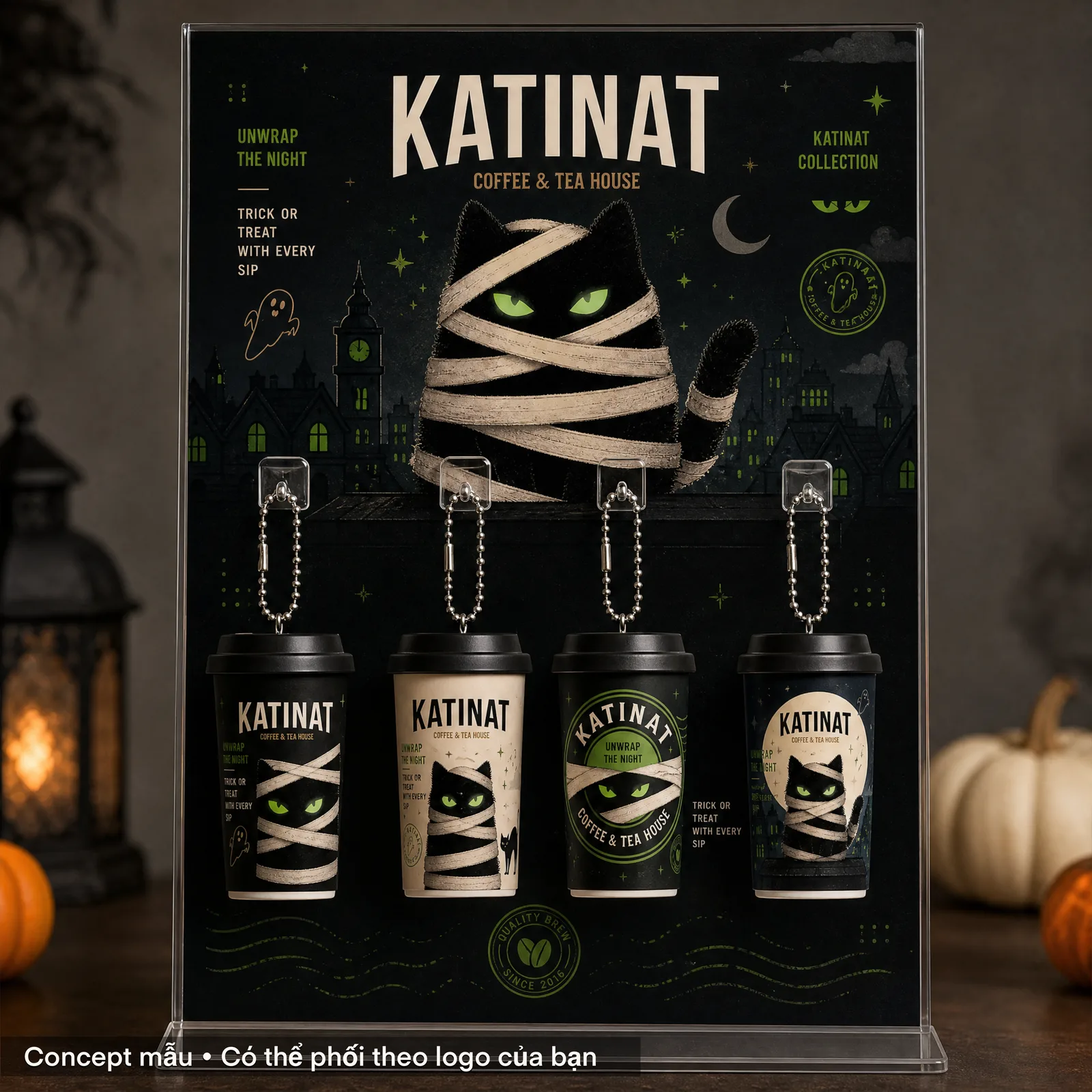 BST móc khóa Halloween