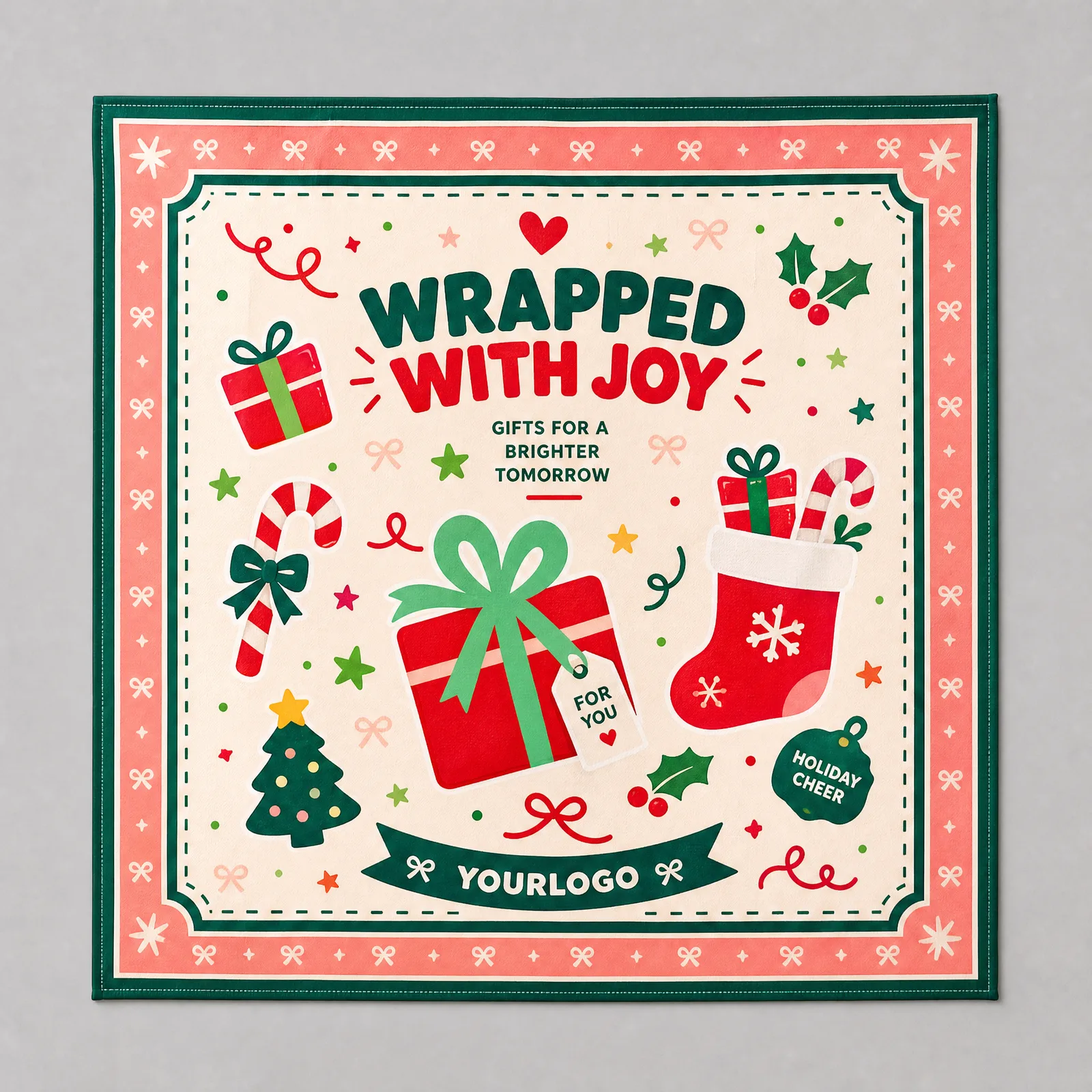 BST Khăn bandana Giáng Sinh — Wrapped With Joy