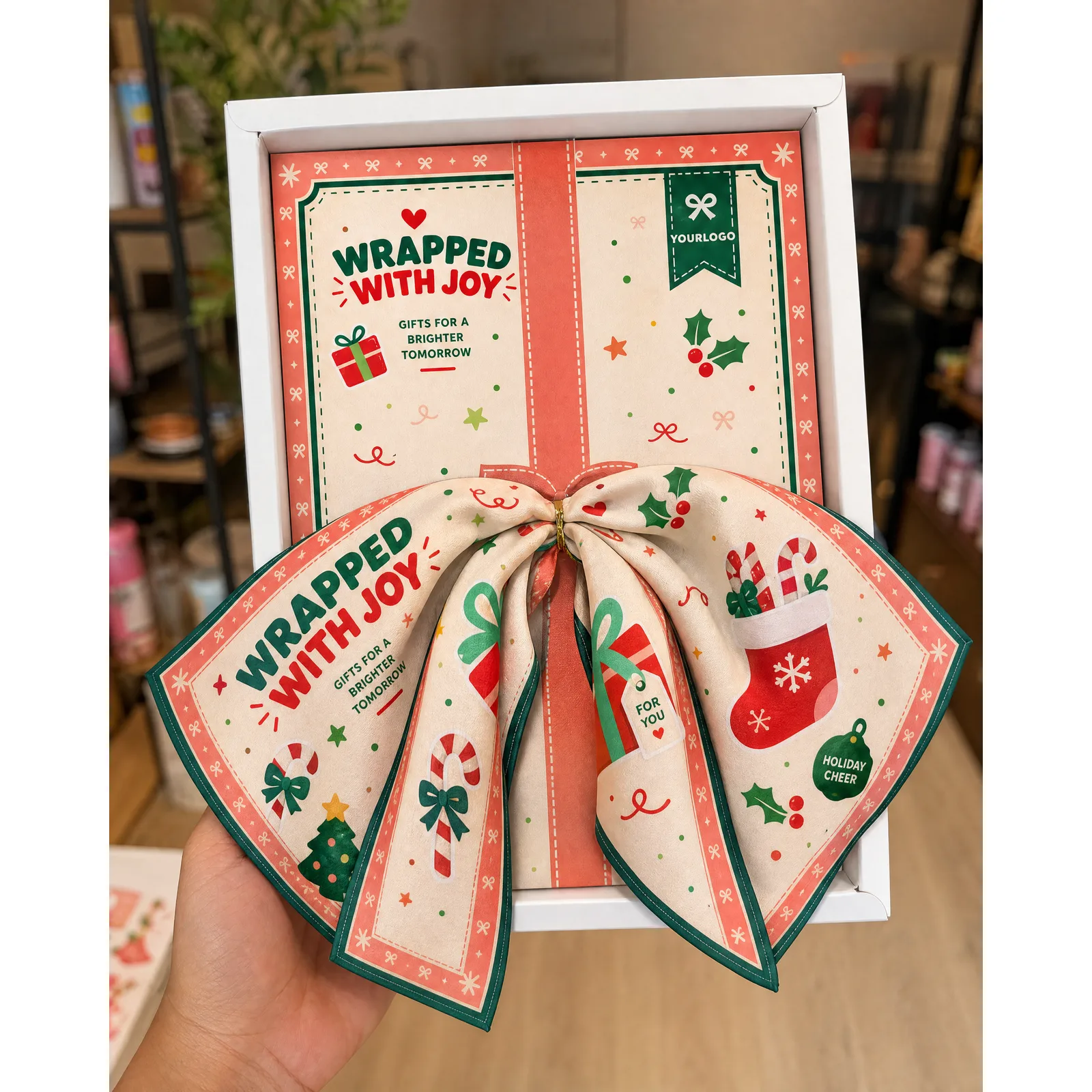 BST Khăn bandana Giáng Sinh — Wrapped With Joy