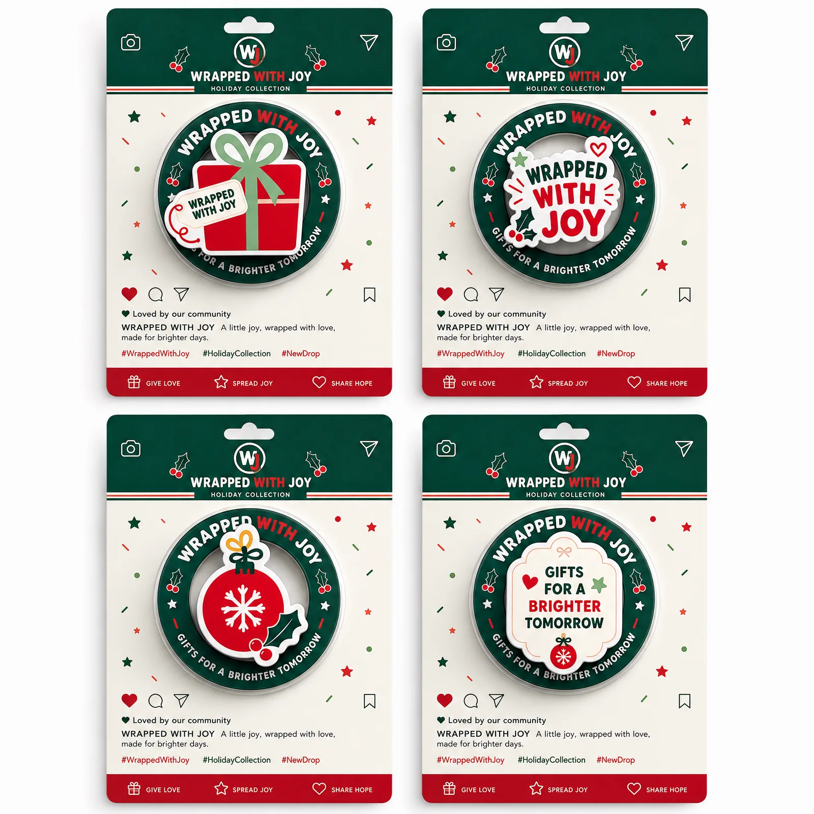 BST Popsocket Giáng Sinh — Wrapped With Joy