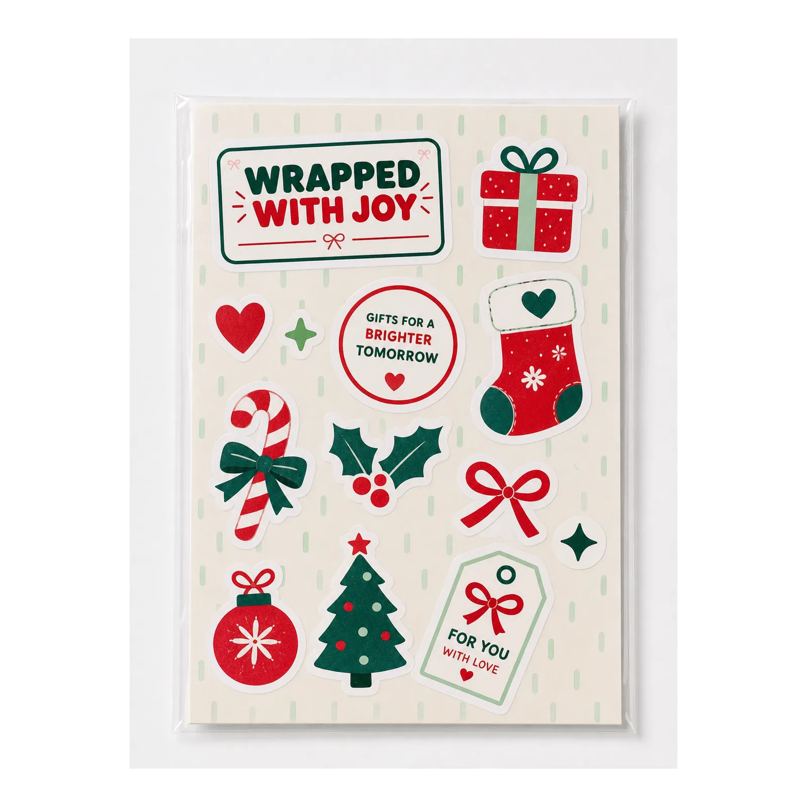 BST Sticker Giáng Sinh — Wrapped With Joy