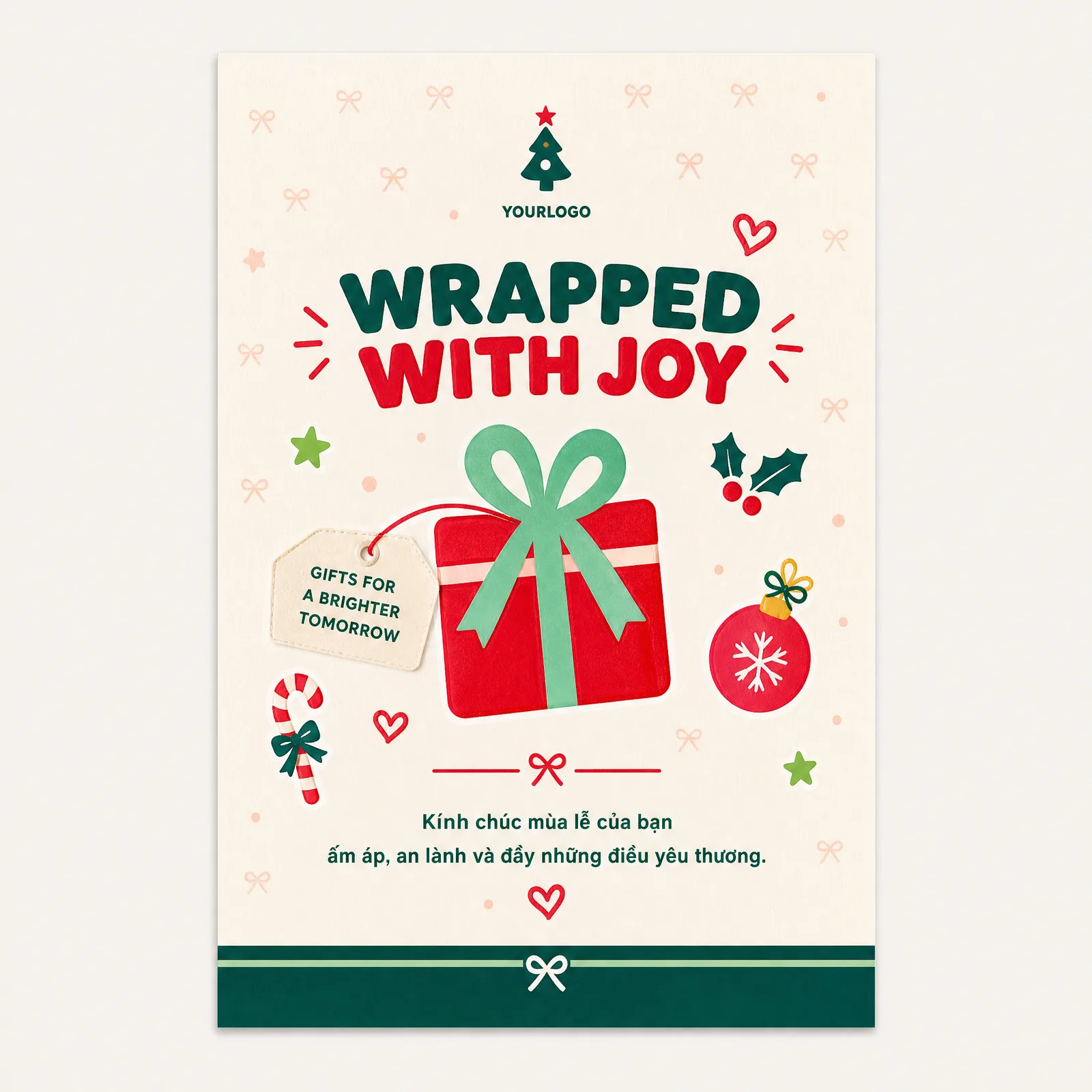 BST Thiệp Giáng Sinh — Wrapped With Joy