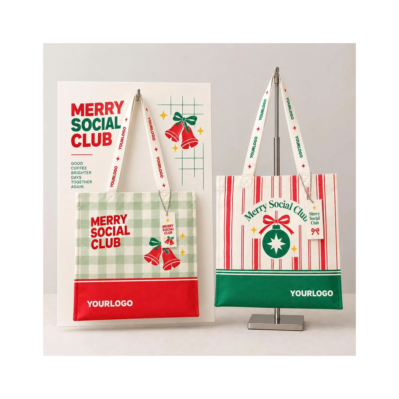 BST Túi tote Giáng Sinh — Merry Social Club