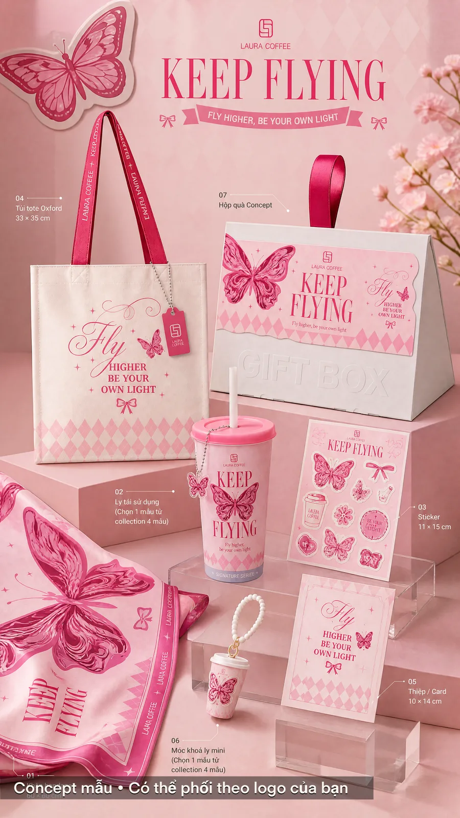 BST set quà 20/10 concept The Pink Heel 5