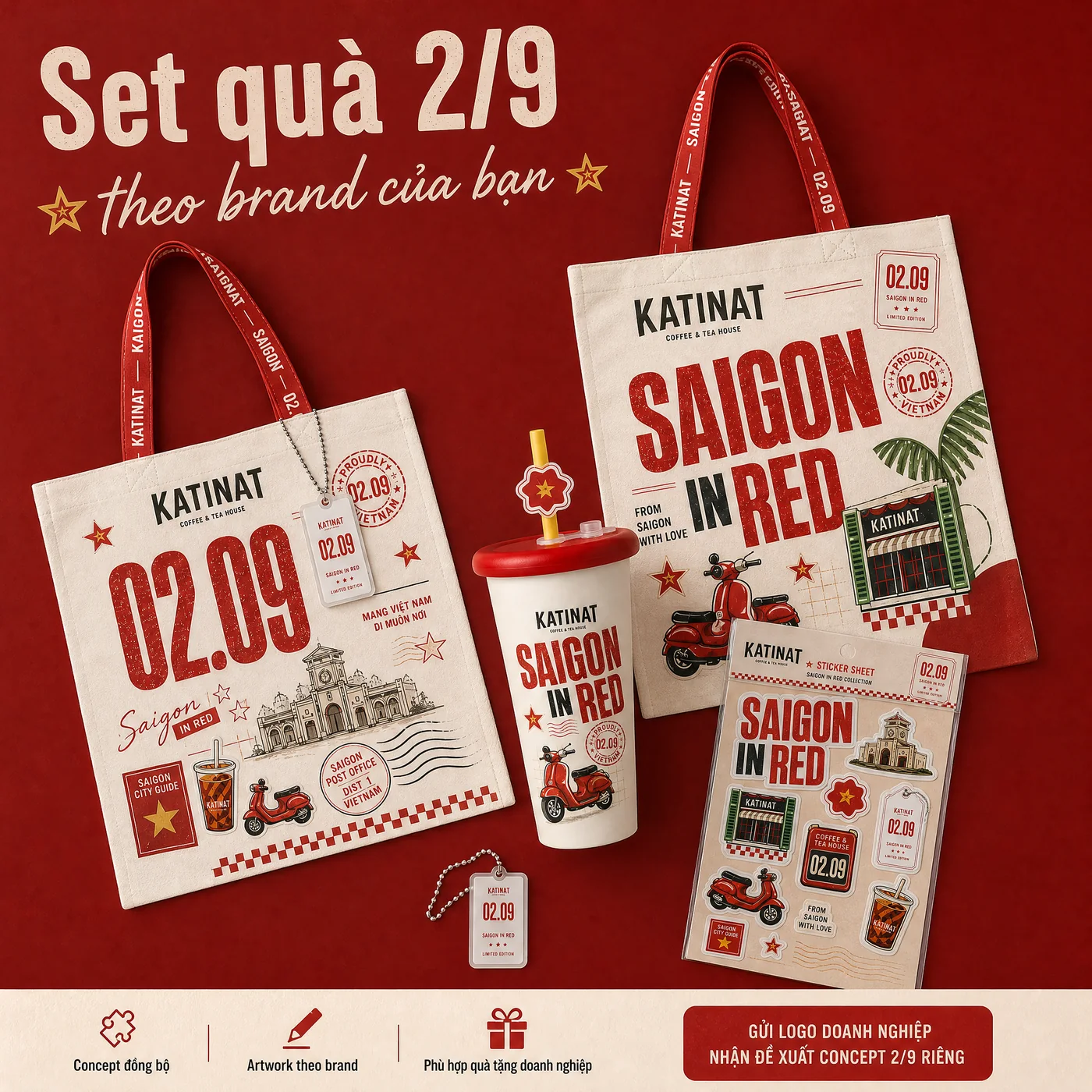 Combo 3 món quà 2/9 Meilia