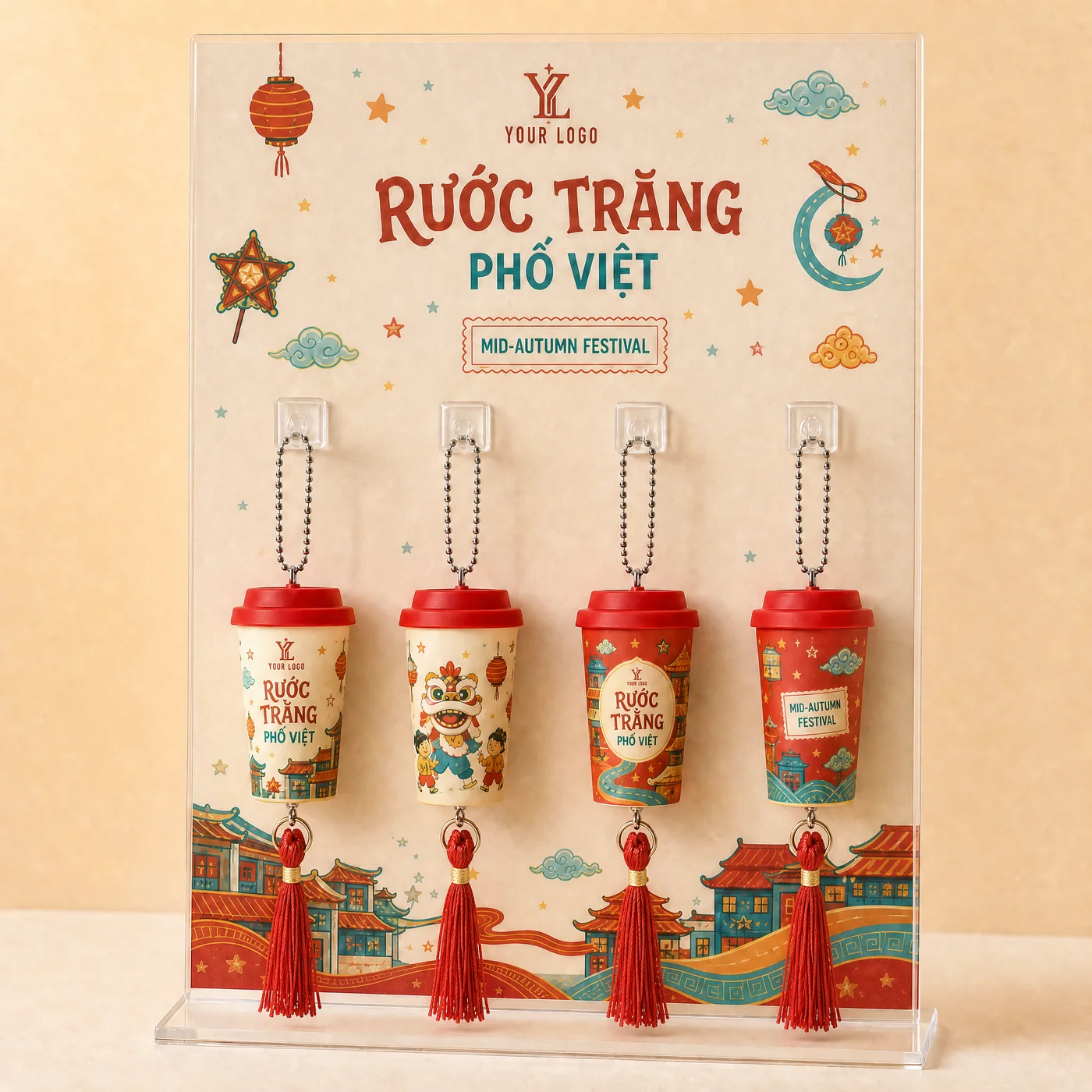 Concept móc khóa lồng đèn Trung Thu Meilia