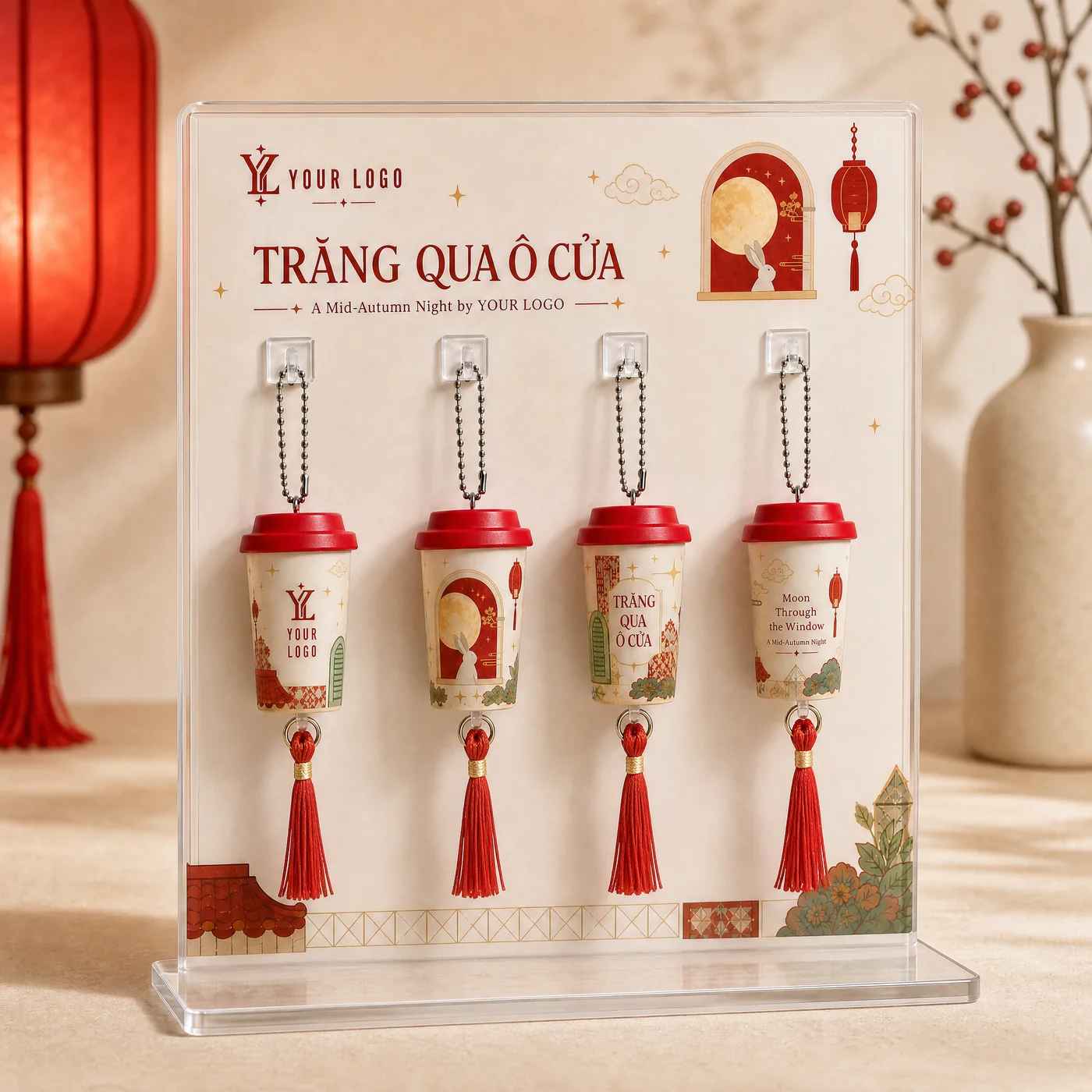 Concept móc khóa lồng đèn Trung Thu Meilia