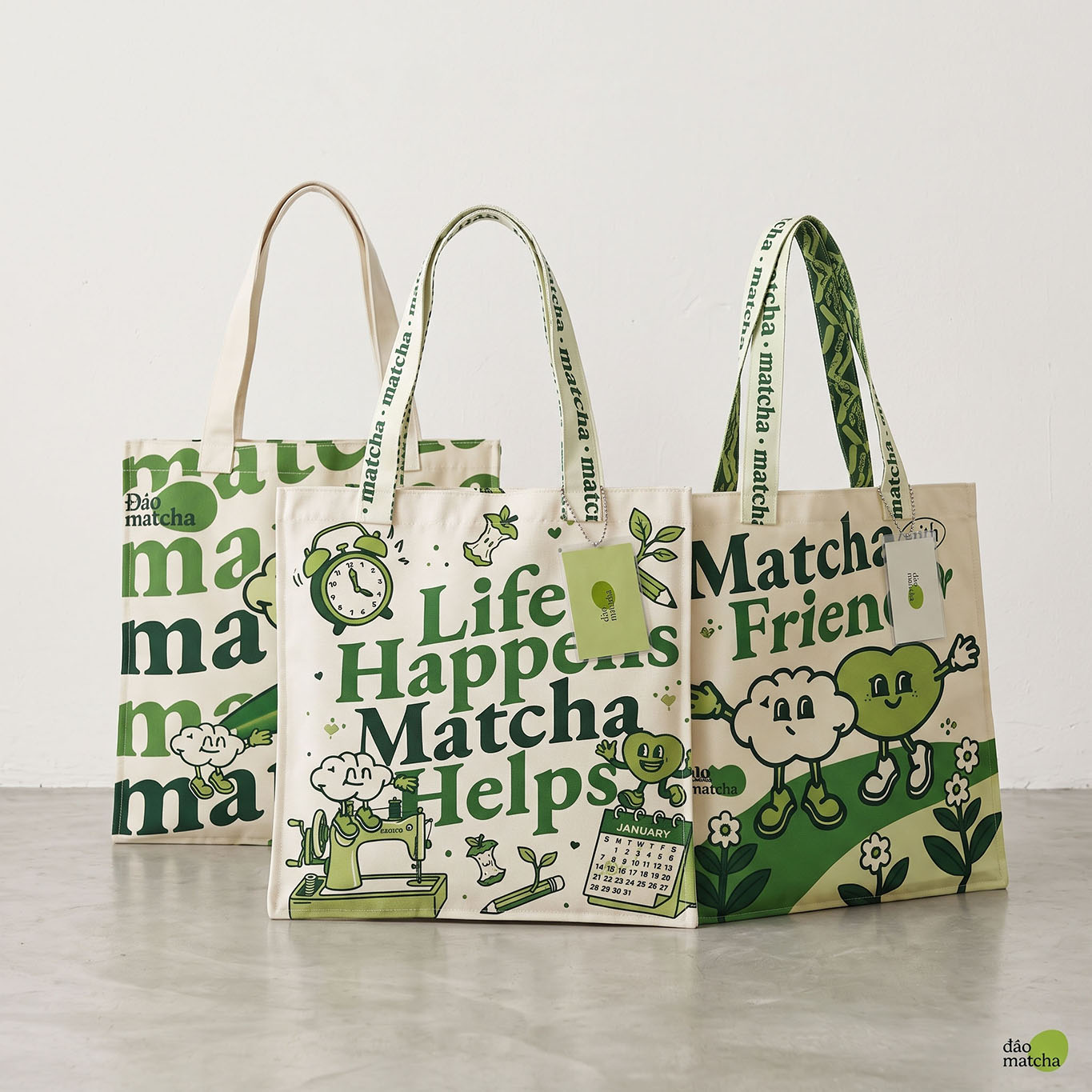 Bộ sưu tập túi tote Matcha